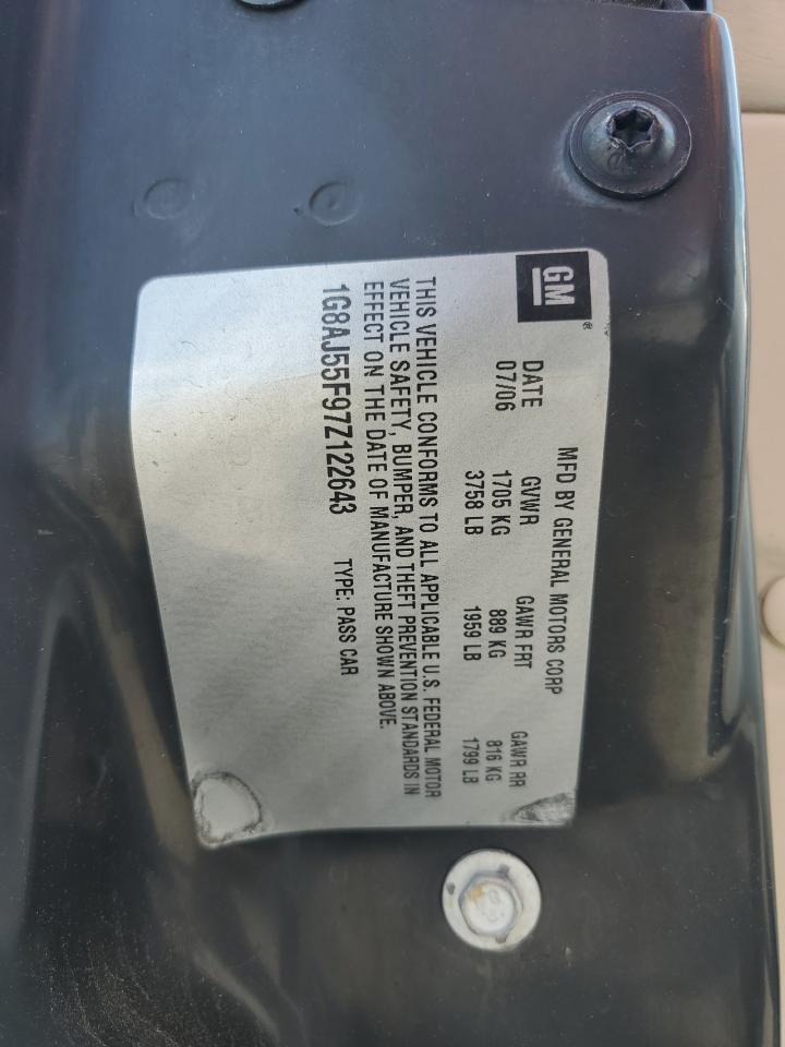 1G8AJ55F97Z122643 2007 Saturn Ion Level 2