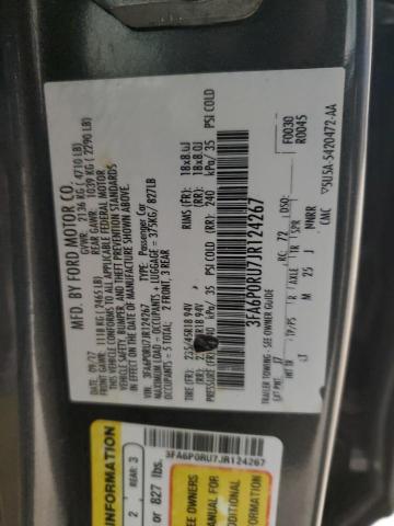 2018 FORD FUSION TIT - 3FA6P0RU7JR124267