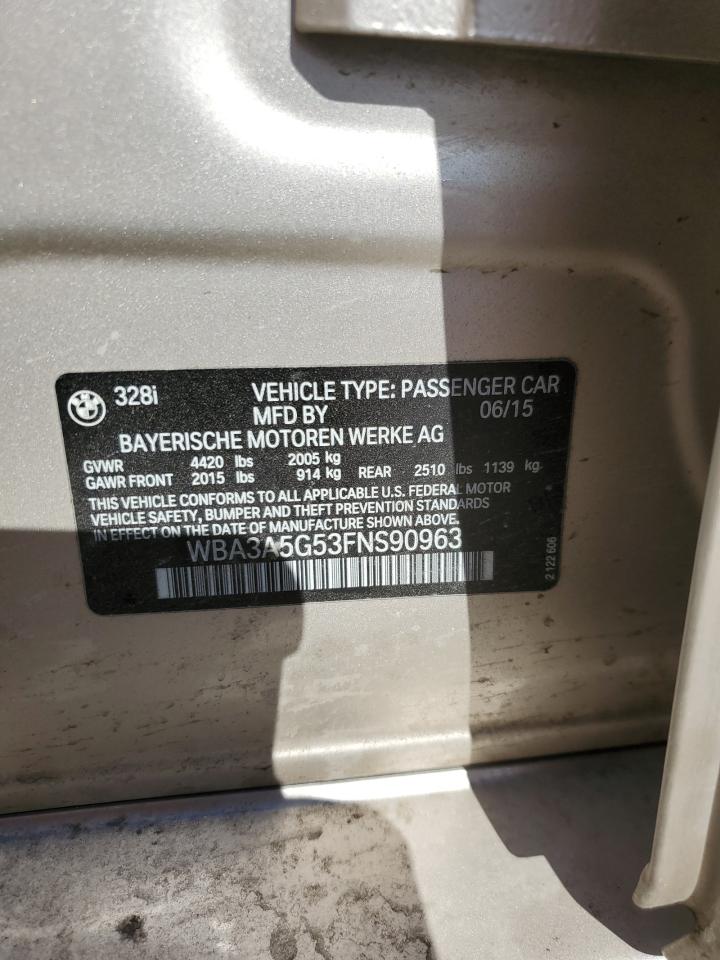 WBA3A5G53FNS90963 2015 BMW 328 I