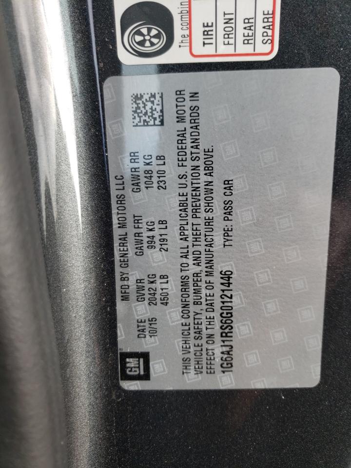 1G6AJ1RS6G0121446 2016 Cadillac Ats Performance