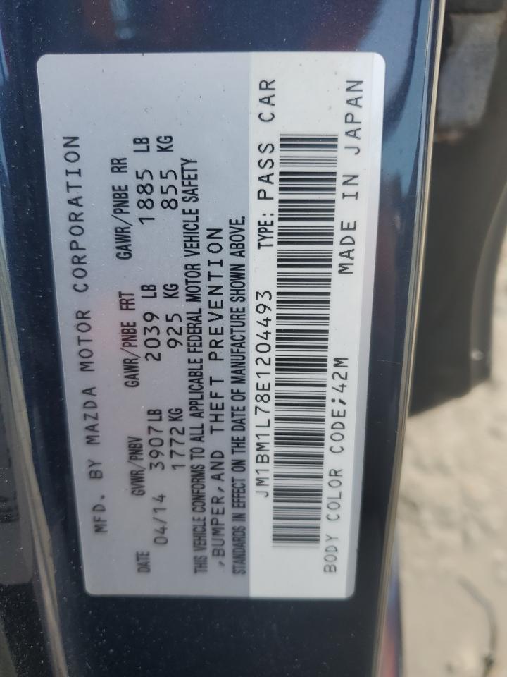 JM1BM1L78E1204493 2014 Mazda 3 Touring