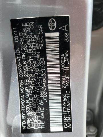 2012 Toyota Prius V VIN: JTDZN3EUXC3013654 Lot: 55847374