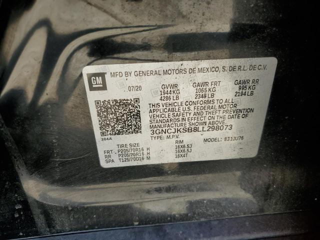 2020 CHEVROLET TRAX LS - 3GNCJKSB8LL298073