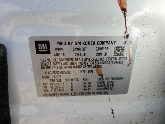 2022 BUICK ENCORE PRE - KL4CJESM2NB553925