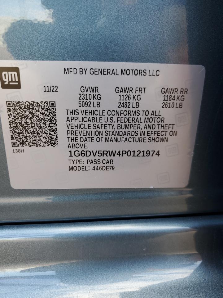 1G6DV5RW4P0121974 CADILLAC CT5 2023