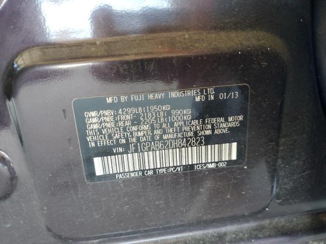 2013 Subaru Impreza Premium VIN: JF1GPAB62DH842823 Lot: 55676784