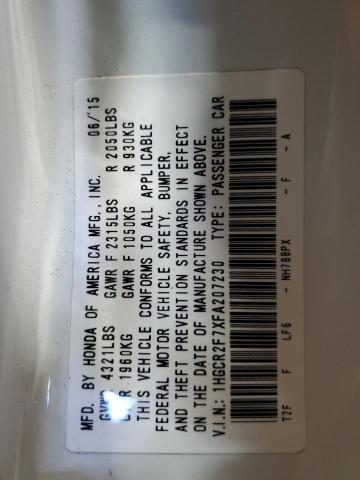 2015 HONDA ACCORD EX - 1HGCR2F7XFA207230