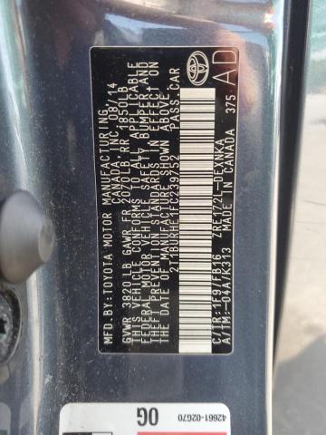 2015 Toyota Corolla L VIN: 2T1BURHE1FC239752 Lot: 55763814