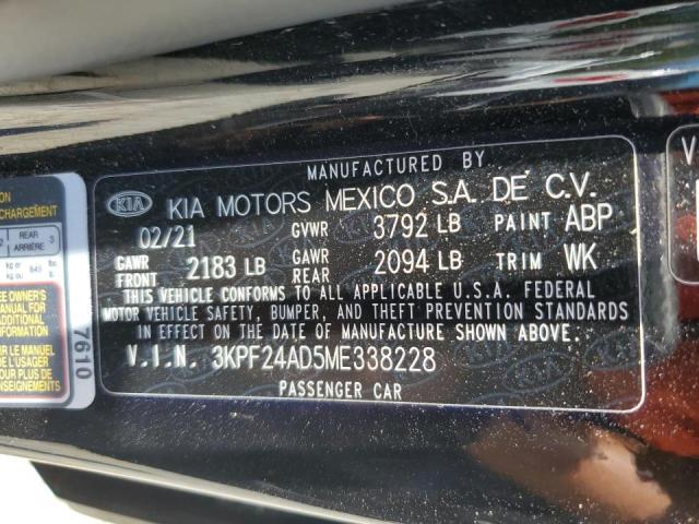 2021 Kia Forte Fe VIN: 3KPF24AD5ME338228 Lot: 56321494