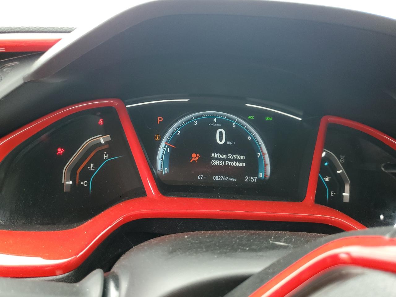 2HGFC2F65KH592505 2019 Honda Civic Lx