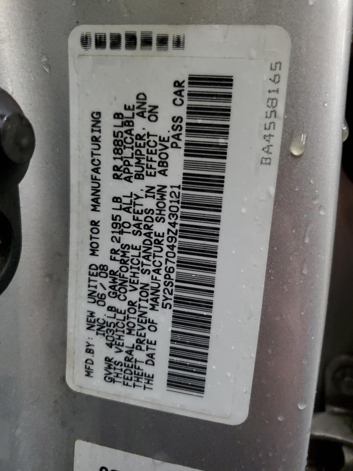 5Y2SP67049Z430121 2009 Pontiac Vibe