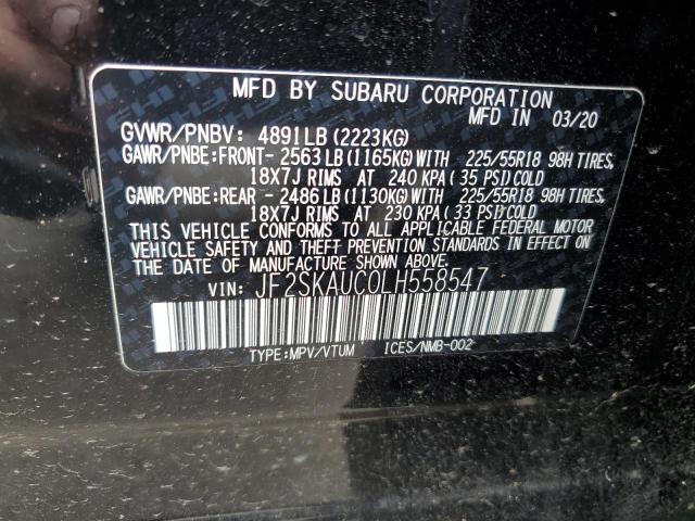 2020 Subaru Forester Limited VIN: JF2SKAUC0LH558547 Lot: 56062374