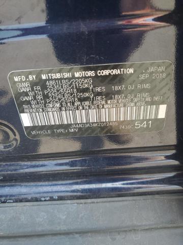 2019 Mitsubishi Outlander Se VIN: JA4AD3A34KZ012485 Lot: 55566154