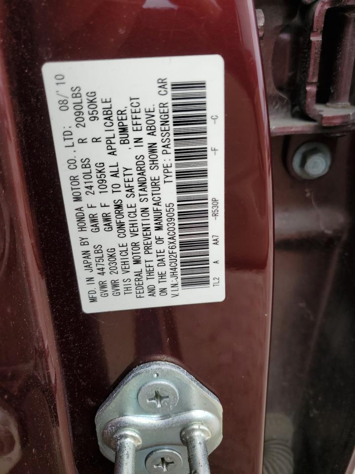 JH4CU2F6XAC039055 2010 Acura Tsx