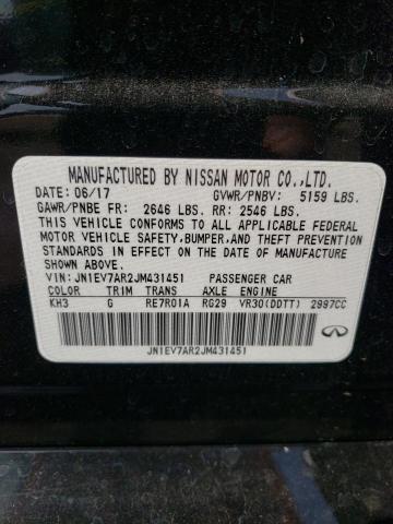 2018 Infiniti Q50 Luxe VIN: JN1EV7AR2JM431451 Lot: 56763984