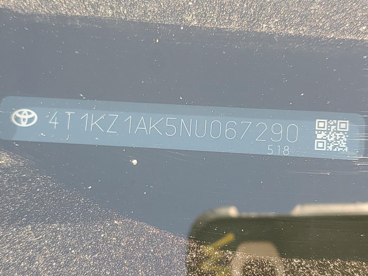 4T1KZ1AK5NU067290 2022 Toyota Camry Trd