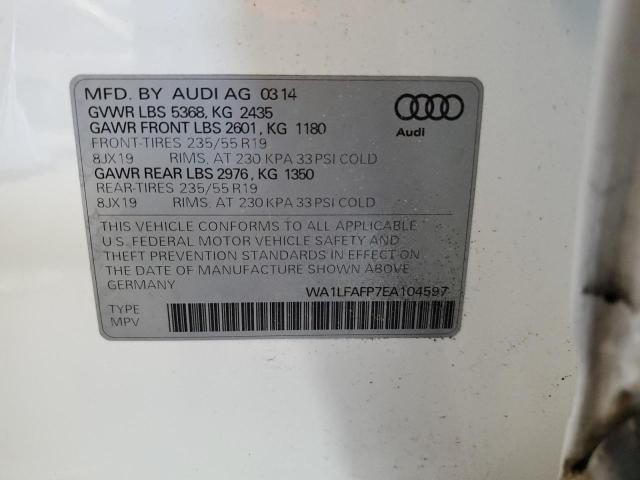 VIN WA1LFAFP7EA104597 2014 Audi Q5, Premium Plus no.13