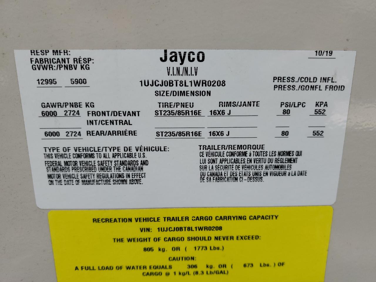 Lot #2858098879 2020 JAYCO EAGLE