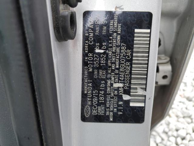 2016 Hyundai Accent Se VIN: KMHCT4AE8GU075887 Lot: 51822314