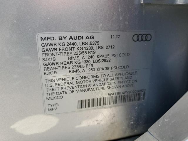 2023 Audi Q5 Premium Plus 40 VIN: WA1BBAFY9P2056923 Lot: 54612034