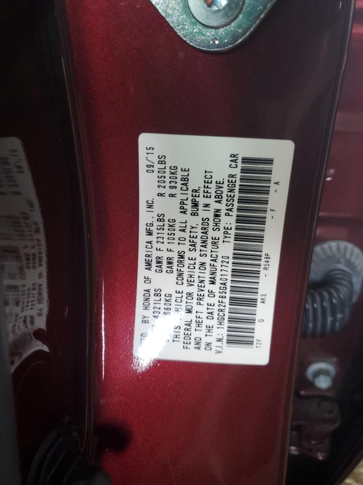 1HGCR2F85GA017720 2016 Honda Accord Exl