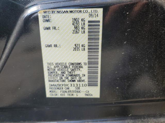 2015 Nissan Leaf S VIN: 1N4AZ0CP3FC313110 Lot: 56160074