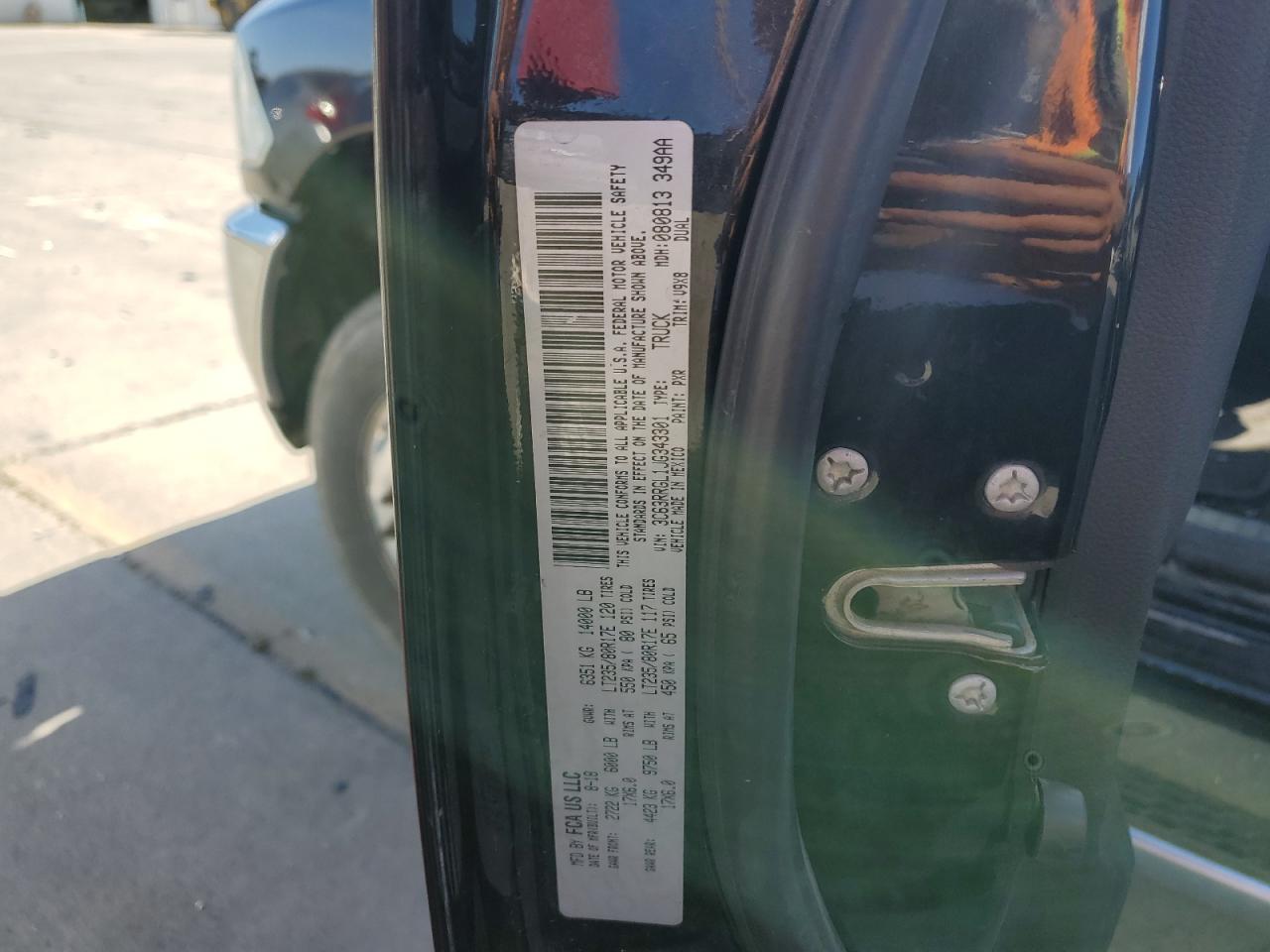 3C63RRGL1JG343301 2018 Ram 3500 St