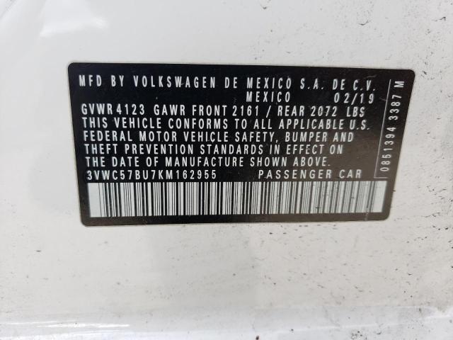 2019 VOLKSWAGEN JETTA S - 3VWC57BU7KM162955