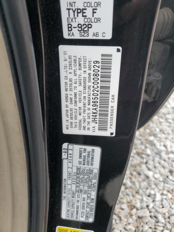 JH4KA96502C008029 2002 Acura 3.5Rl