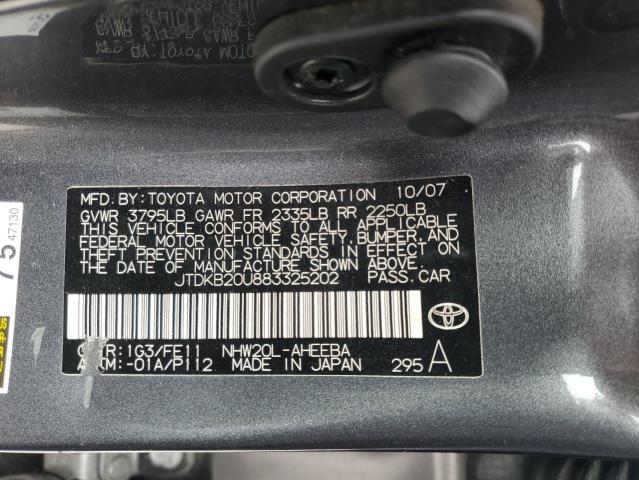 2008 Toyota Prius VIN: JTDKB20U883325202 Lot: 55204574