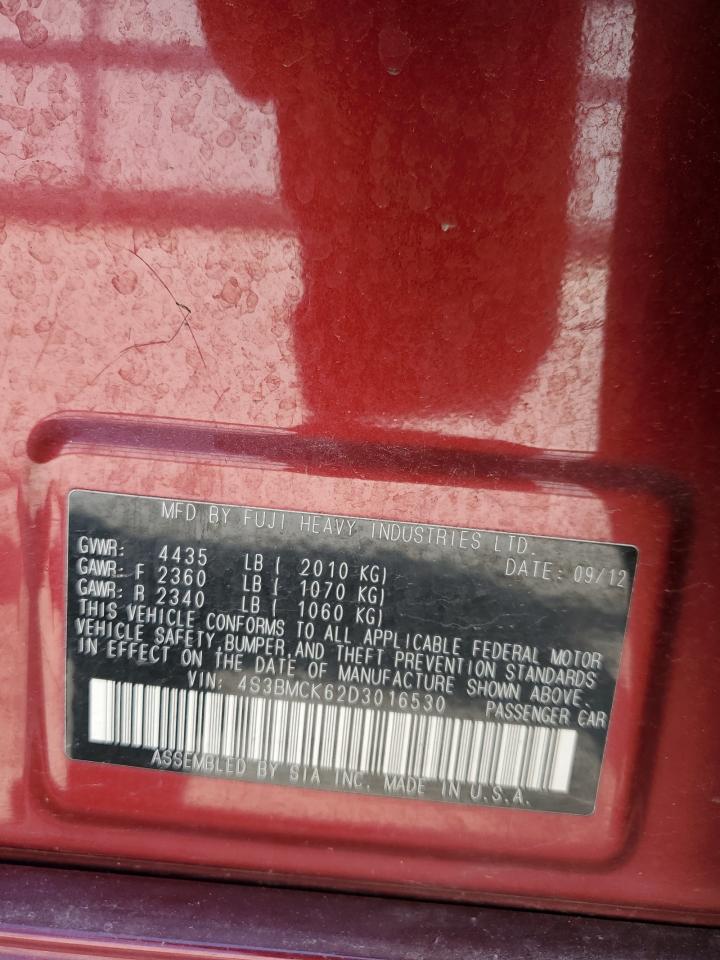 4S3BMCK62D3016530 2013 Subaru Legacy 2.5I Limited