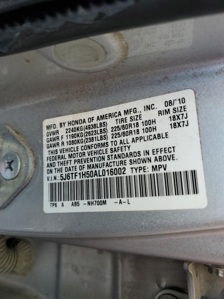 5J6TF1H50AL016002 2010 Honda Accord Crosstour Exl