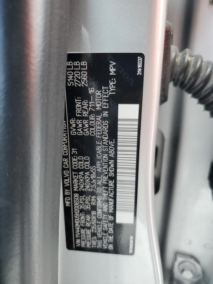 YV440MDU5H2006508 2017 Volvo Xc60 T5 Inscription