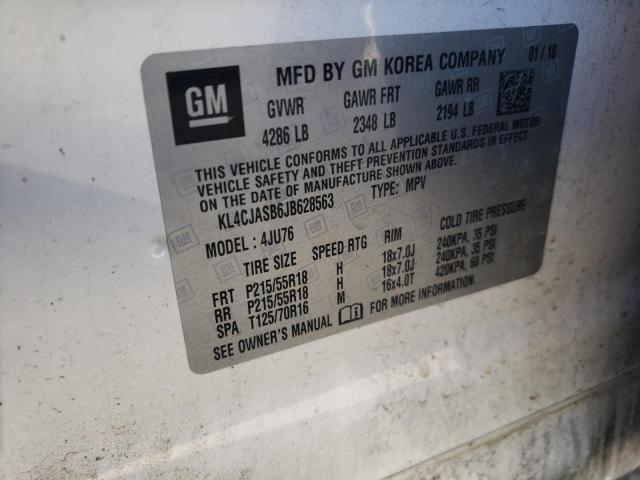 2018 Buick Encore Preferred VIN: KL4CJASB6JB628563 Lot: 53786874