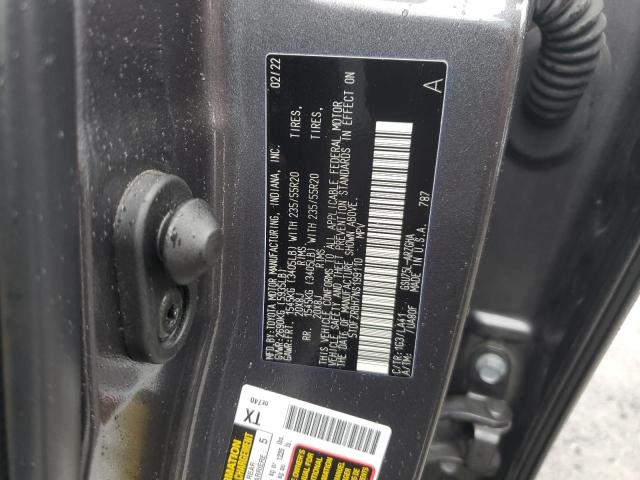 2022 Toyota Highlander Platinum VIN: 5TDFZRBH7NS199110 Lot: 54576324