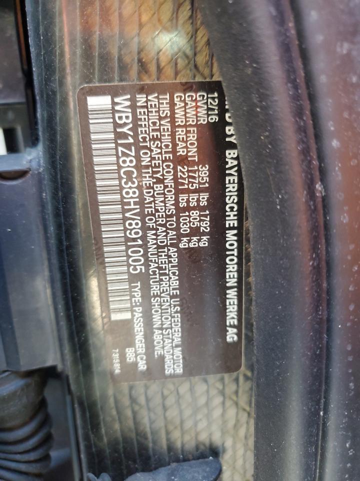 WBY1Z8C38HV891005 2017 BMW I3 Rex