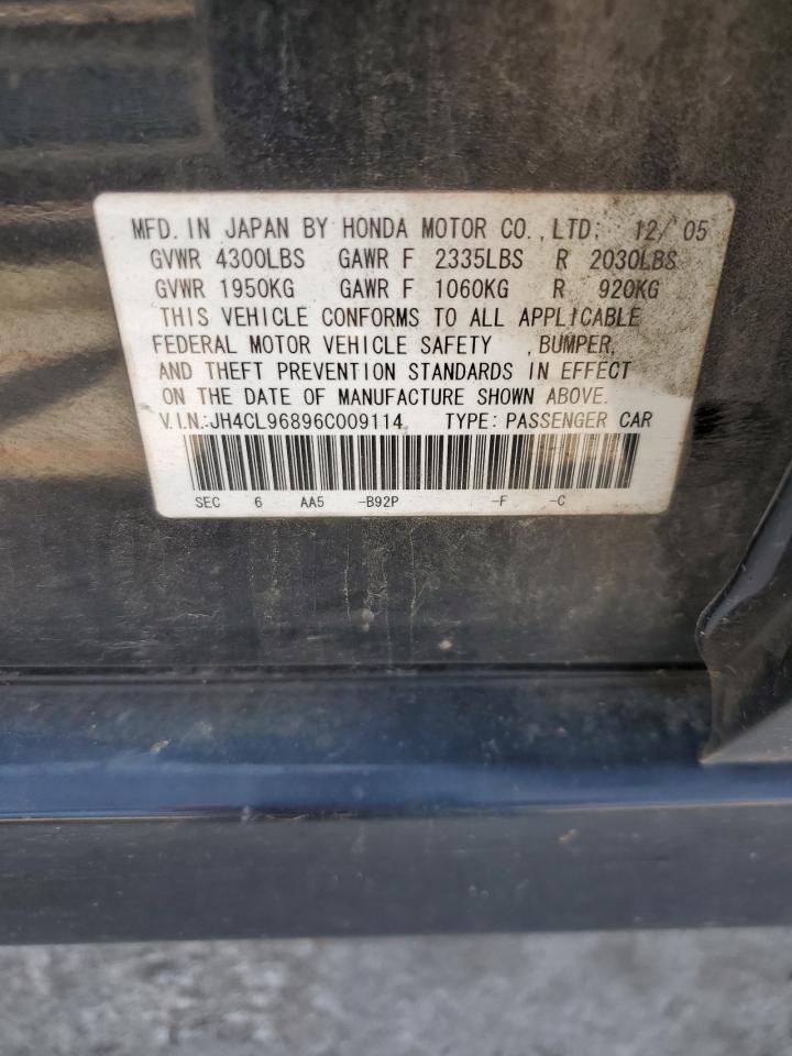 JH4CL96896C009114 2006 Acura Tsx