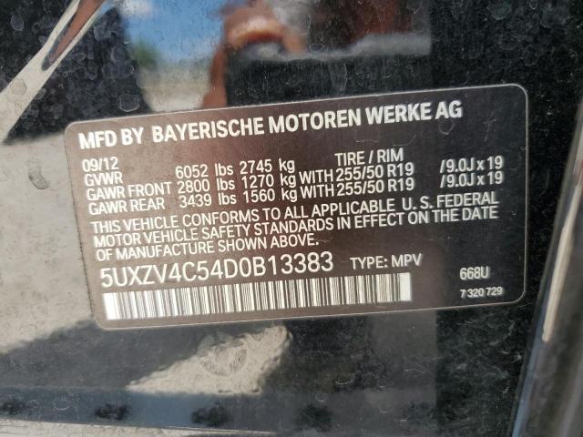 2013 BMW X5 xDrive35I VIN: 5UXZV4C54D0B13383 Lot: 56851344