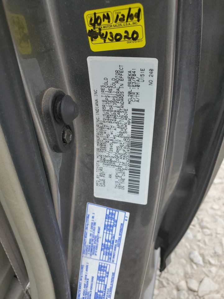 5TDZA23C24S068261 2004 Toyota Sienna Ce