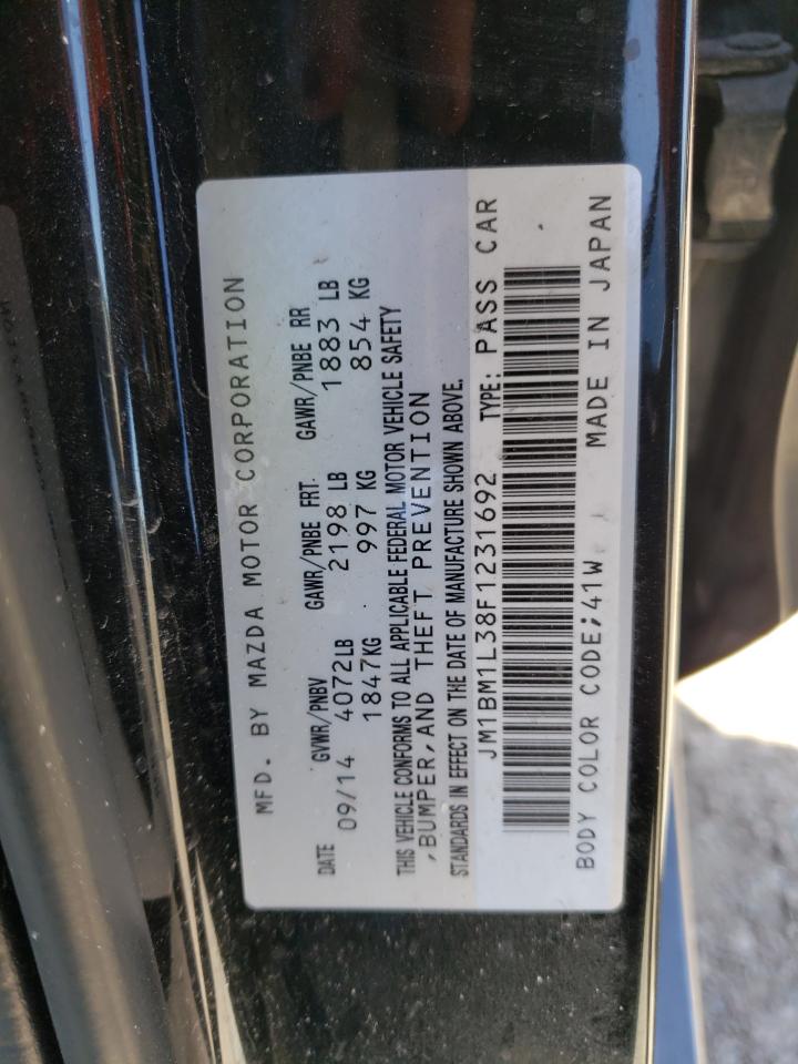 JM1BM1L38F1231692 2015 Mazda 3 Touring