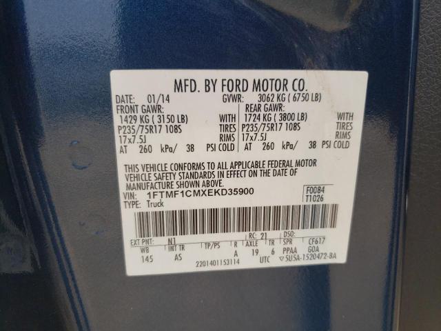 2014 Ford F150 VIN: 1FTMF1CMXEKD35900 Lot: 56875494