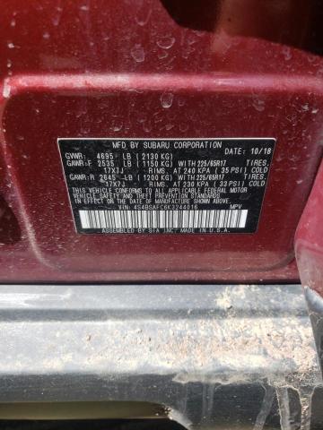 2019 Subaru Outback 2.5I Premium VIN: 4S4BSAFC6K3244016 Lot: 54812144