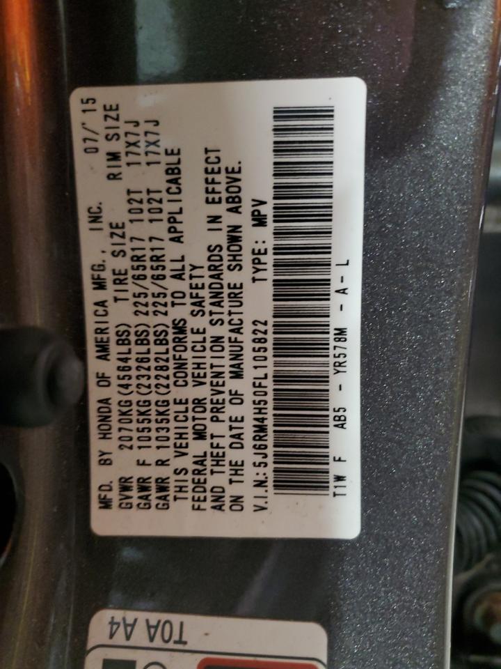 5J6RM4H50FL105822 2015 Honda Cr-V Ex