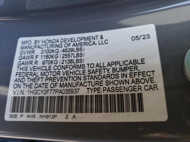 2023 HONDA ACCORD HYB - 1HGCY2F77PA035937