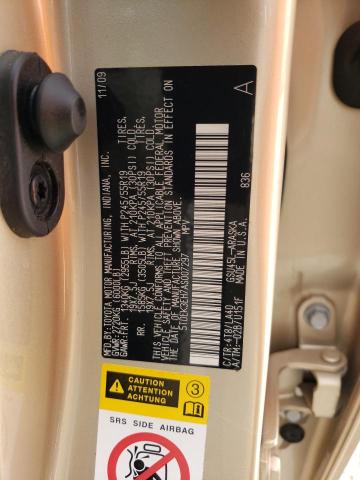 2010 Toyota Highlander Sport VIN: 5TDEK3EH7AS007297 Lot: 55541814