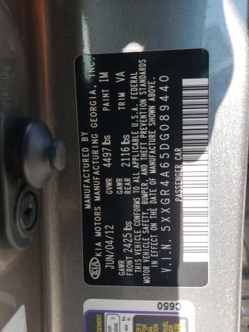 2013 Kia Optima Sx VIN: 5XXGR4A65DG089440 Lot: 54799404