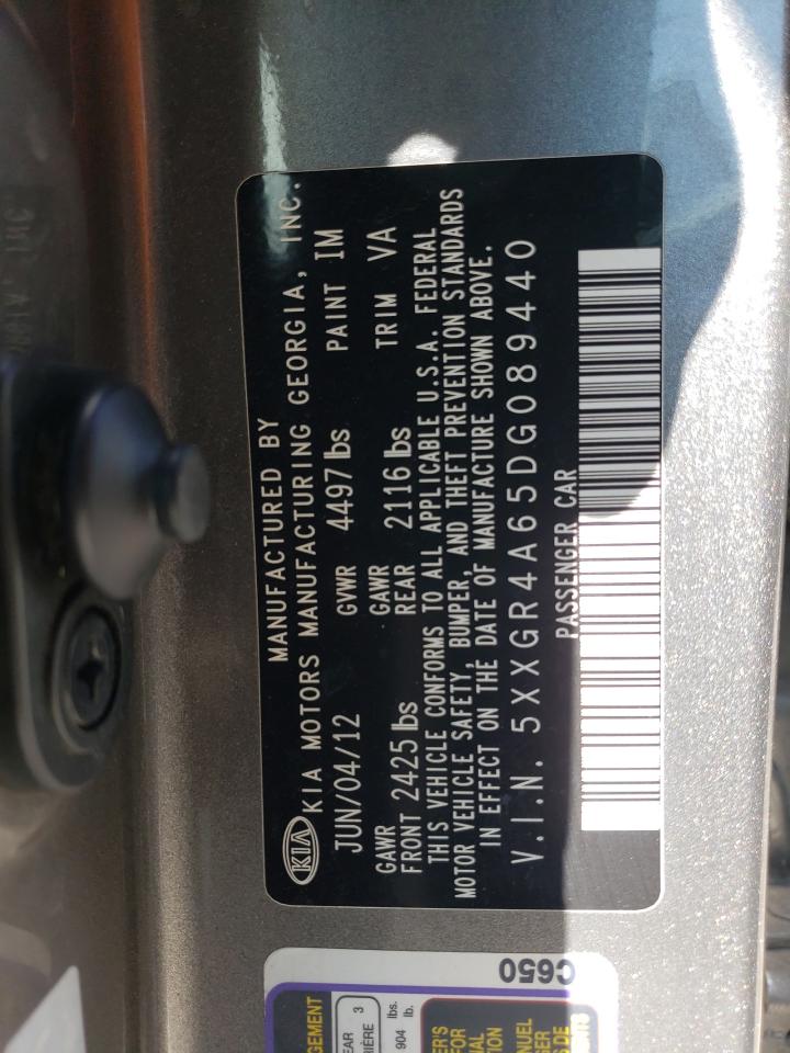 5XXGR4A65DG089440 2013 Kia Optima Sx