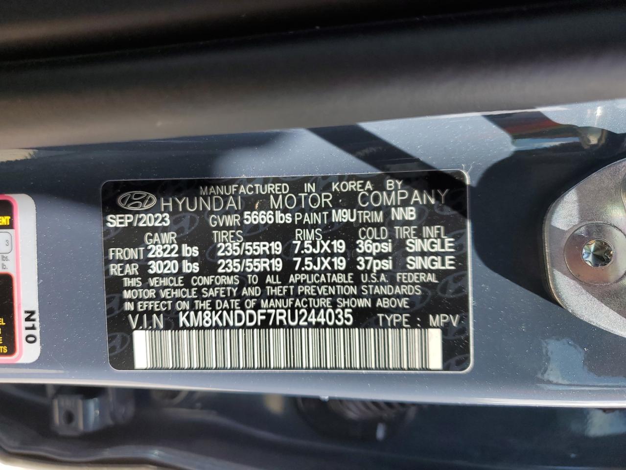 KM8KNDDF7RU244035 2024 Hyundai Ioniq 5 Sel