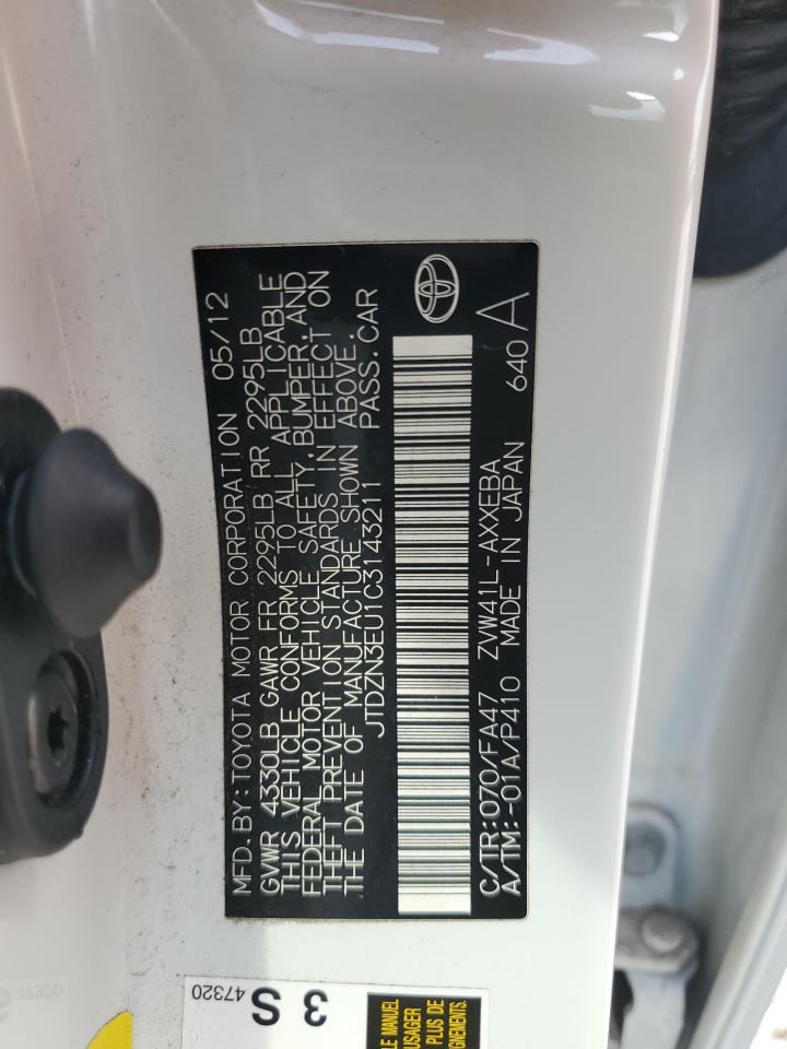 JTDZN3EU1C3143211 2012 Toyota Prius V