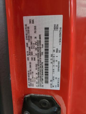 2019 Ford F150 VIN: 1FTMF1CB4KKC99776 Lot: 54148494